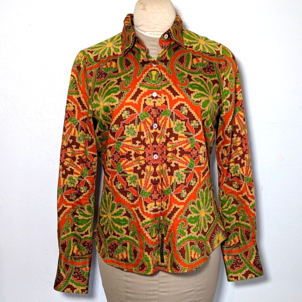 Rare Robert Graham Print Shirt 10 Knowledge Wisdom Truth Shirt